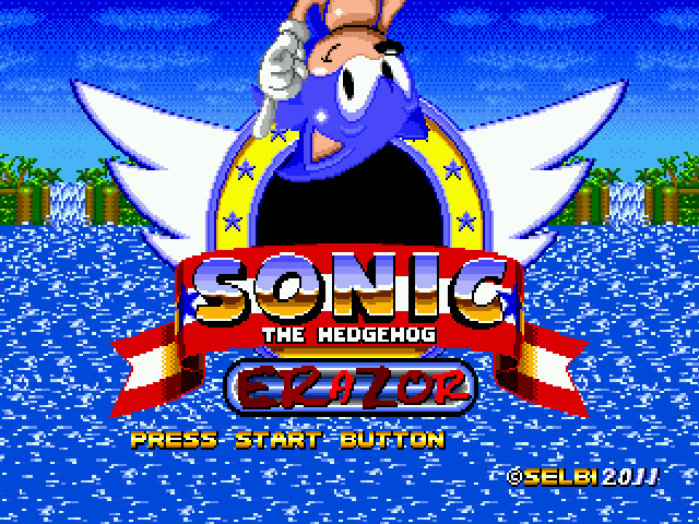 Sonic Erazor (v3.0) Title Screen